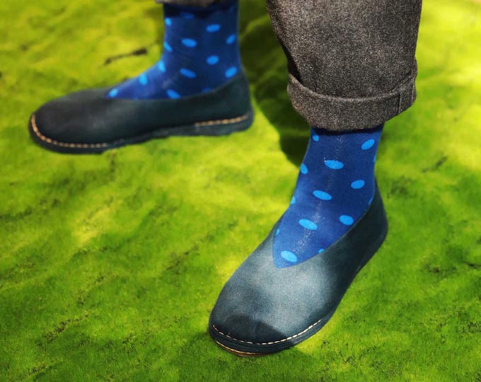 blue-handmade-cloth-shoes-with A
