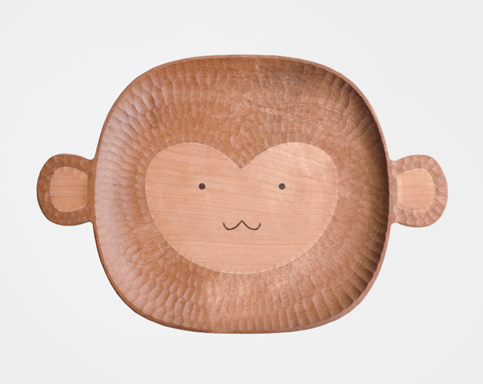 little-monkey-tray-heart-shape
