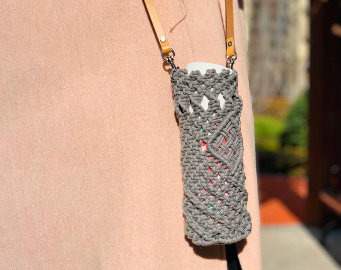 macrame-cup-cover-with-leather