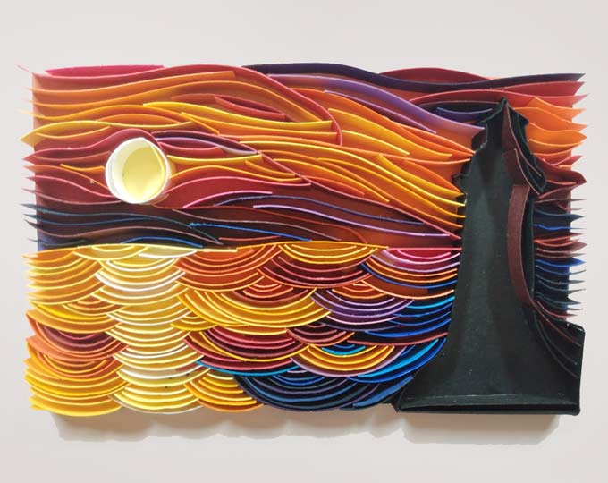 mini-sunset-quilled-picture