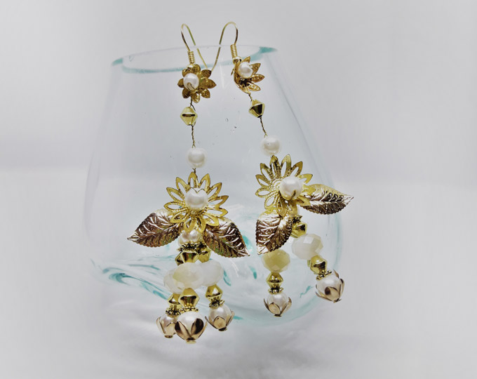 gold-boho-flower-drop-earrings A