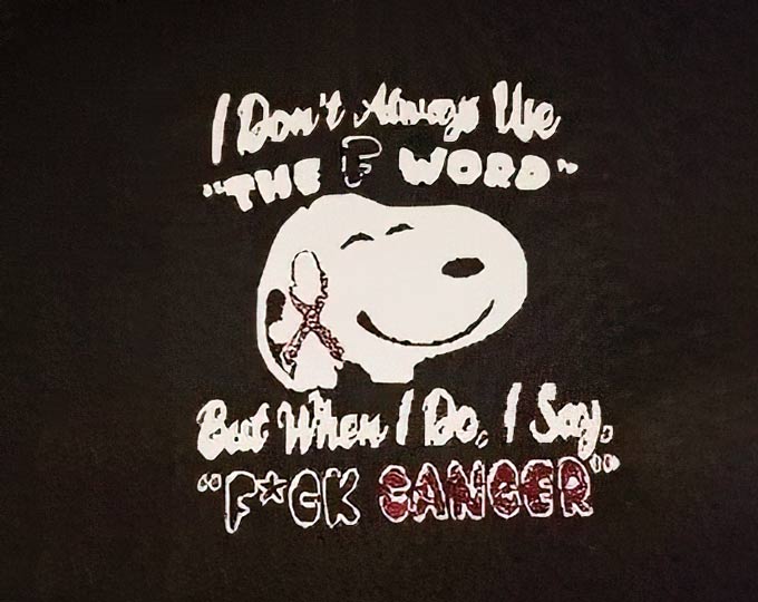 snoopy-fck-cancer-with-bedazzled B