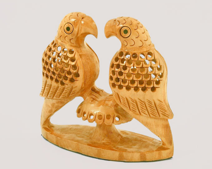 wooden-parrot-pair-carved-wooden