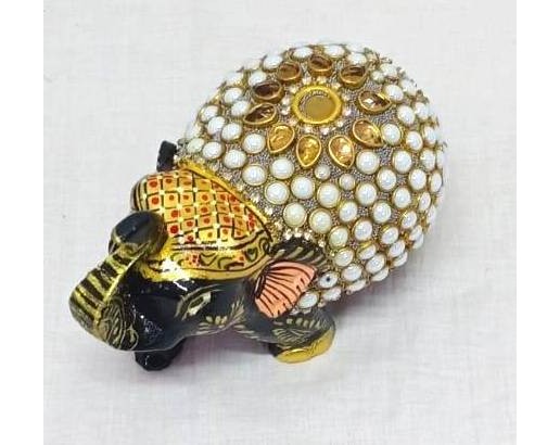 6-hand-painted-elephant-with-beads B