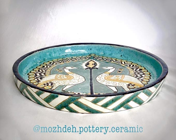 
Glazed-pottery-Reception-dish A