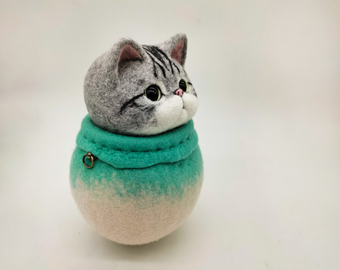 handmade-wool-felt-cat-blythe-baby B