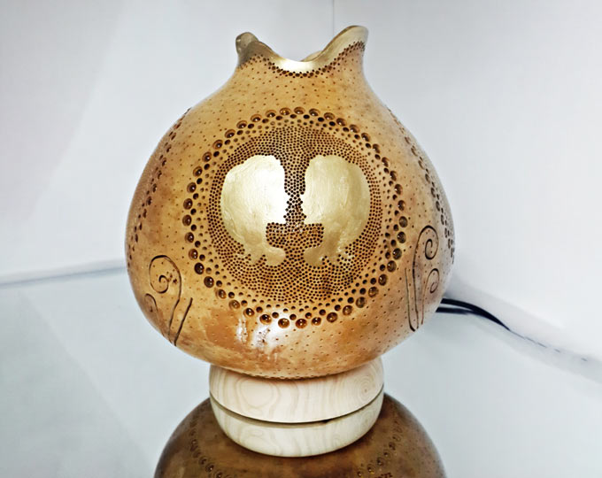 gemini-handmade-gourd-lamp C
