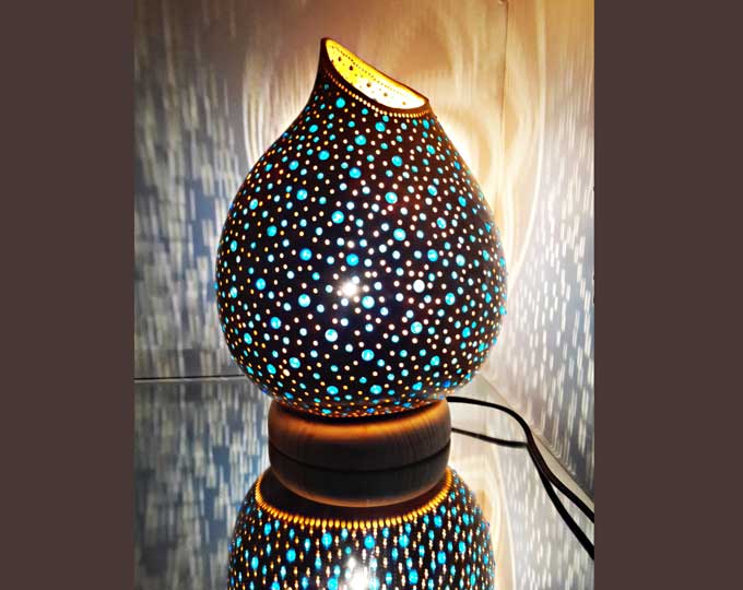 spring-handmade-gourd-lamp B
