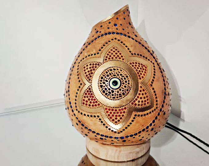 spring-handmade-gourd-lamp D