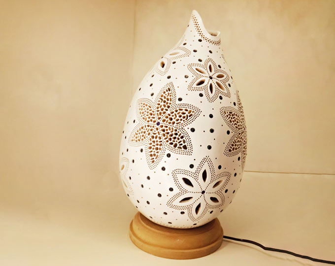 flower-handmade-gourd-lamp C