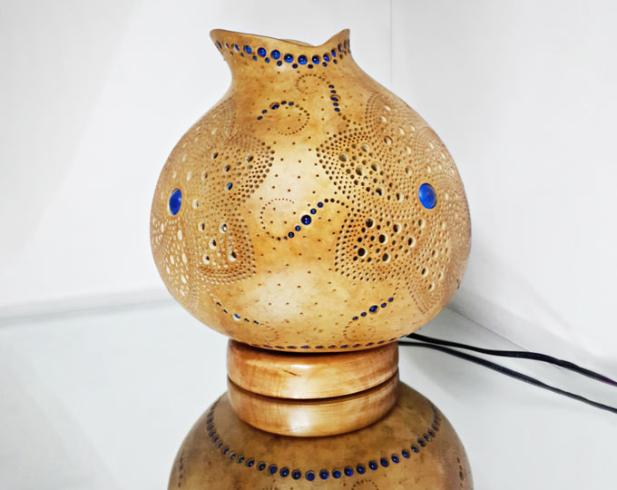 daisy-handmade-gourd-lamp-calabash E