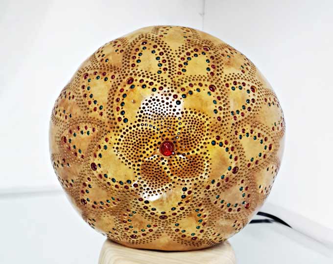 bohemian-handmade-gourd-lamp D