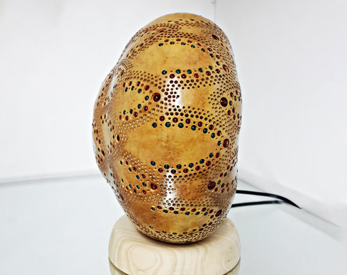 bohemian-handmade-gourd-lamp E
