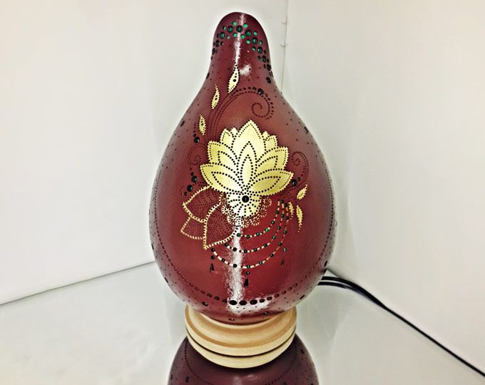 claret-lotus-handmade-gourd-lamp A