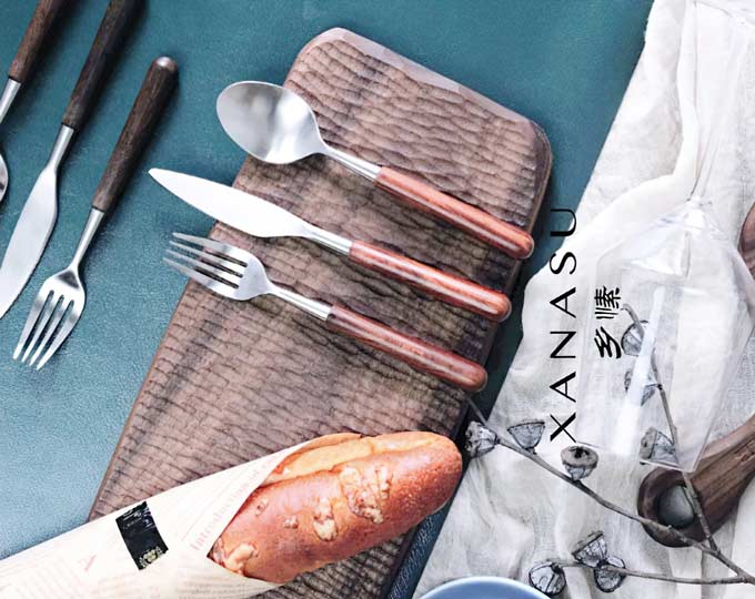 xiang-su-wooden-handle-knife-fork B