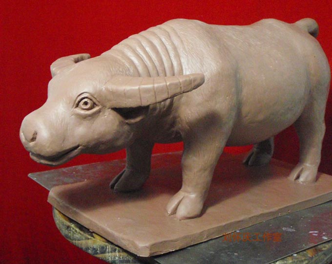 clay-sculpture-little-cute-cow