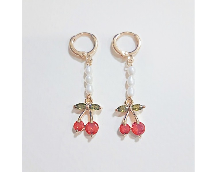 berry-pearl-hoop-earrings