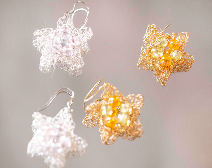 bead-star-earrings C