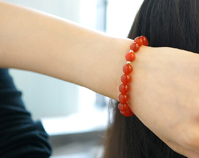 cinnabar-bracelet-red-agate-beads A