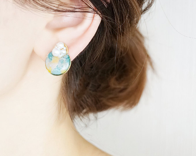 watercolor-pearl-round-earrings A
