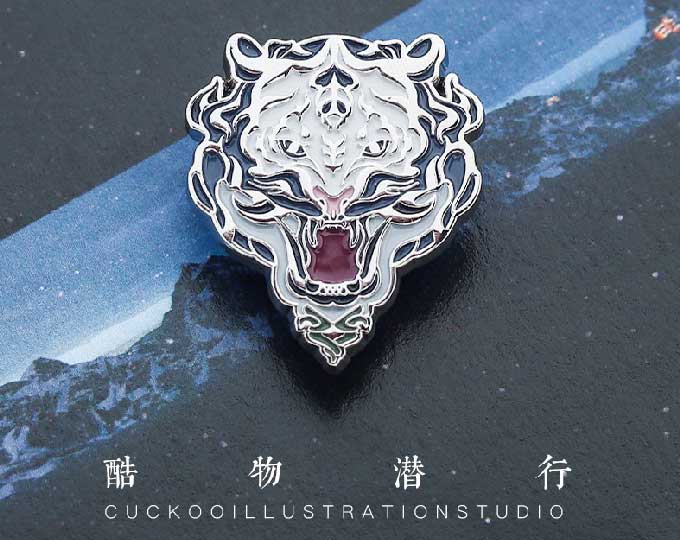 white-tiger-enamel-metal-brooch