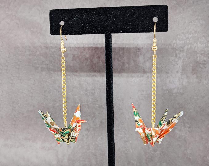 white-floral-crane-earrings