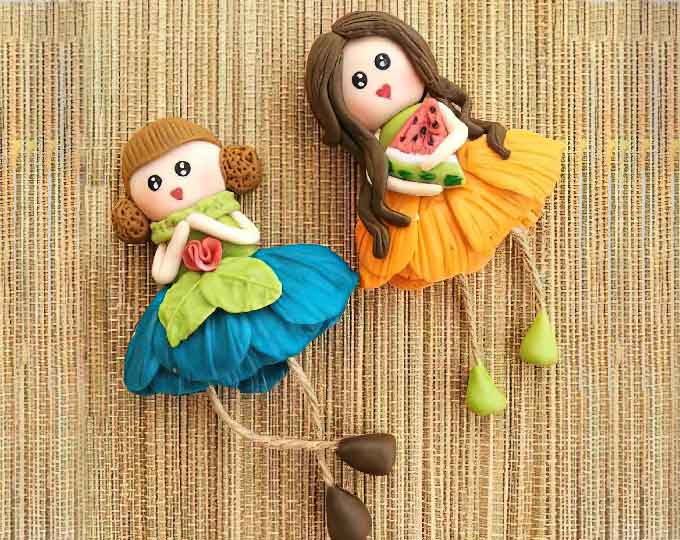 clay-miniature-doll-magnets A