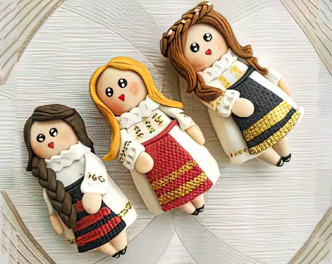 clay-miniature-doll-magnets B
