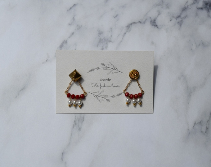 gold-vintage-button-earrings B