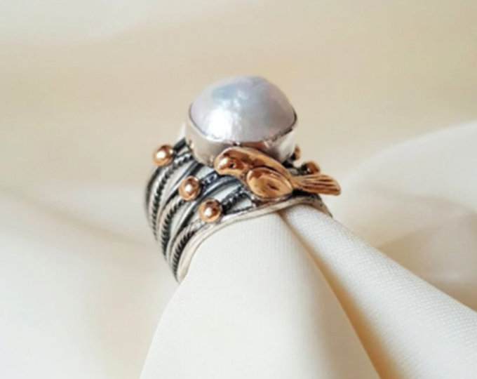 Adjustable-Pearl-Ring-925-Sterling E