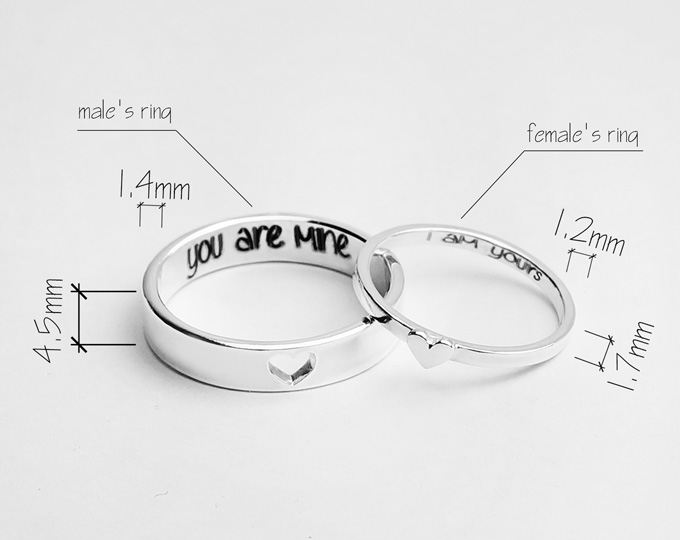 Tiny-Hearts-Couple-Rings-Pure-Sil A