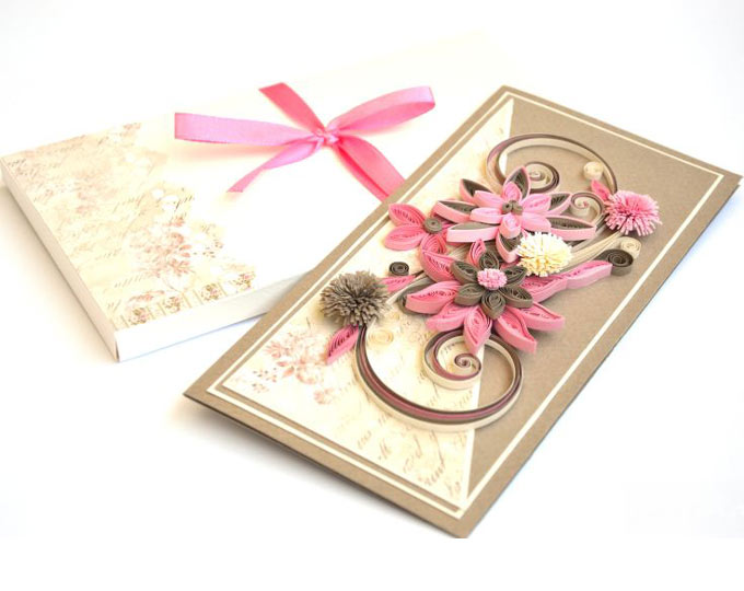 Quilling-card-Handmade-card-Mothe A
