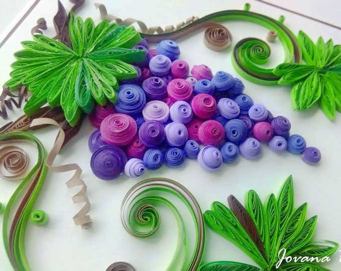 Quilling-grapes-card B