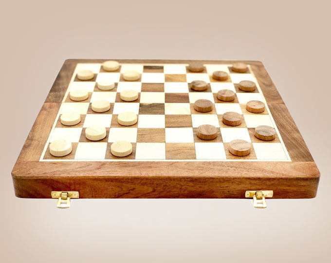 Wooden-Draughts-Checkers-Set-Fold A