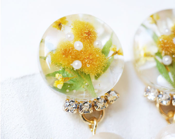 mimosa-bouquet-jewelry-set C