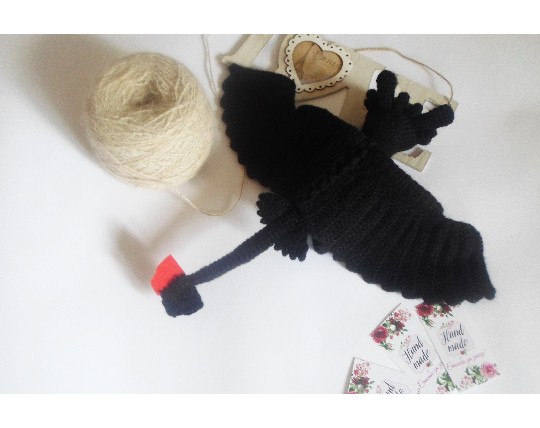 black-crochet-toy-dragon-toy B