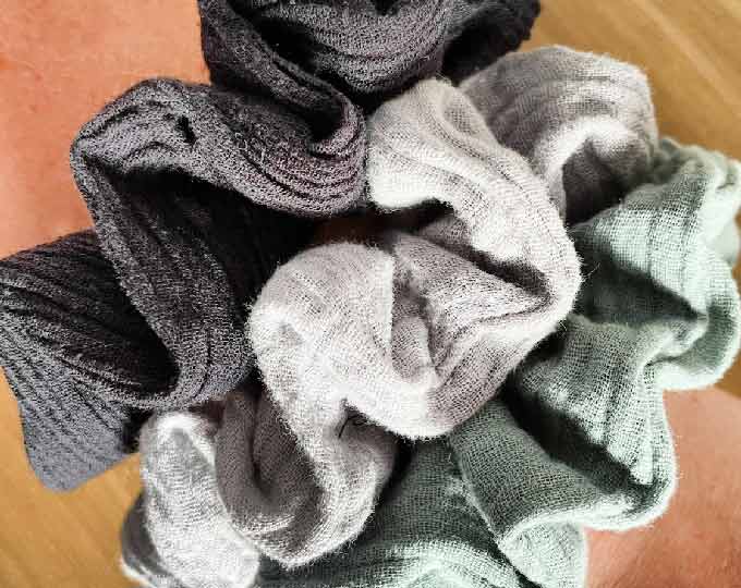 cheesecloth-scrunchies