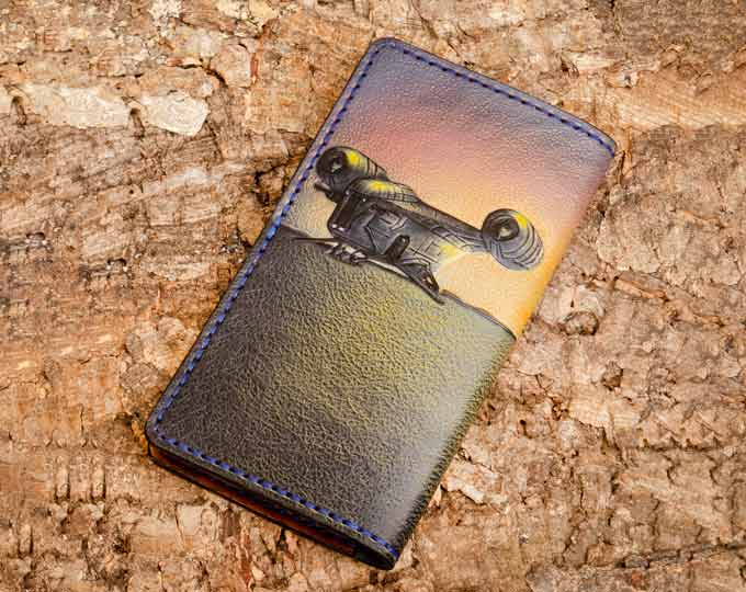 Leather-wallet-with-a-Mandalorian A