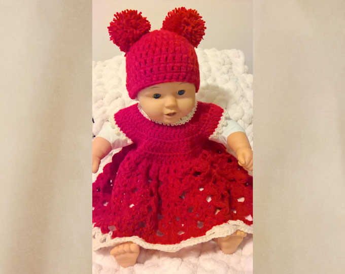 Newborn-red-hat-and-dress