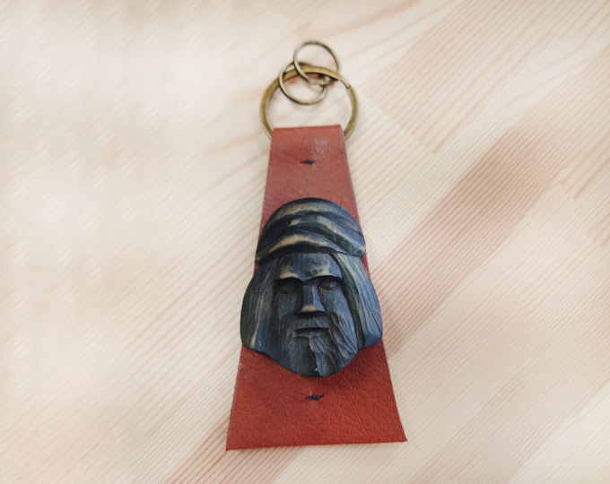 ainu-hand-carved-wooden-face-key A